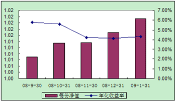 中信理财之配置计划3号（理财编码：P08400101）2009年1月投资公告