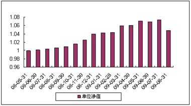 中信理财之稳健配置投资计划0801号（理财编号：P08140101）2009年8月投资公告