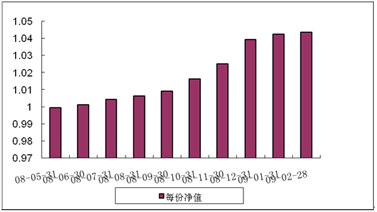 中信理财之稳健配置投资计划0801号（理财编号：P08140101）2009年2月投资公告