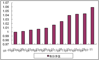 中信理财之稳健配置投资计划0801号（理财编号：P08140101）2009年3月投资公告