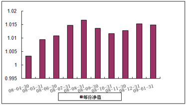 中信理财之双盈计划10号（理财编号：P08100101）2009年1月投资公告