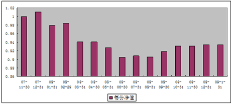 中信理财之双盈计划7号（理财编码：P07B90101）2009年1月投资公告